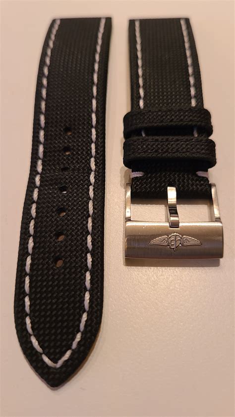 breitling black and yellow strap|breitling military strap.